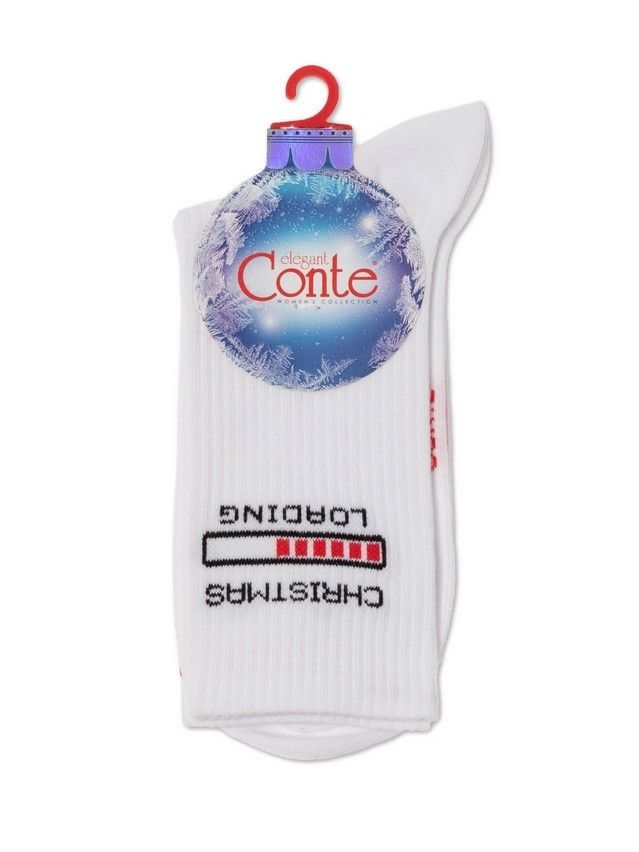 Носки женские хлопковые CE NEW YEAR 21С-34СП, р.36-39, 281 белый - 5