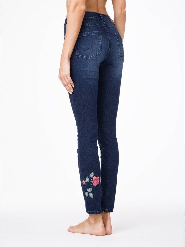 Denim trousers CONTE ELEGANT CON-53, s.170-102, navy - 2