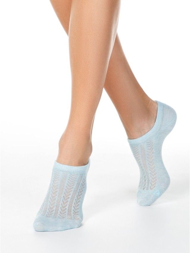 Носки женские хлопковые ACTIVE (ультракороткие) 19С-185СП, р.36-37, 179 бледно-бирюзовый - 1