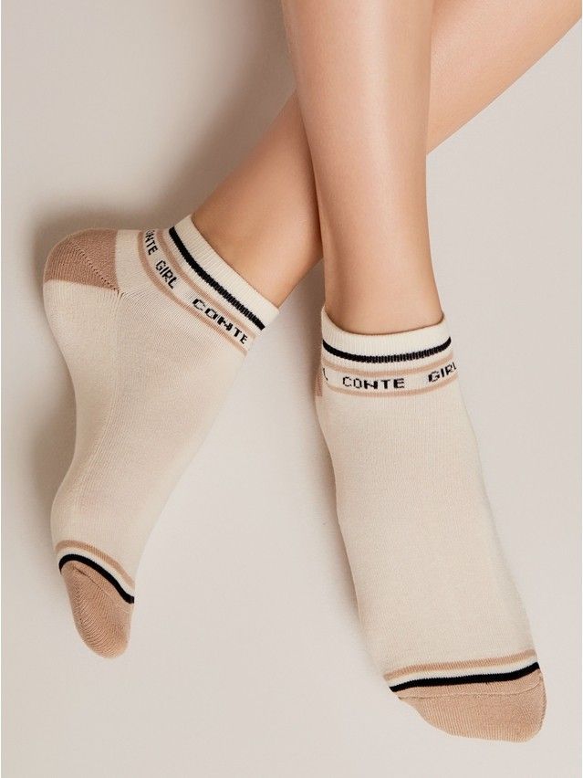Носки женские хлопковые CE ACTIVE (короткие, махр. стопа) 16С-92СП, р.23-25, 572 капучино - 1