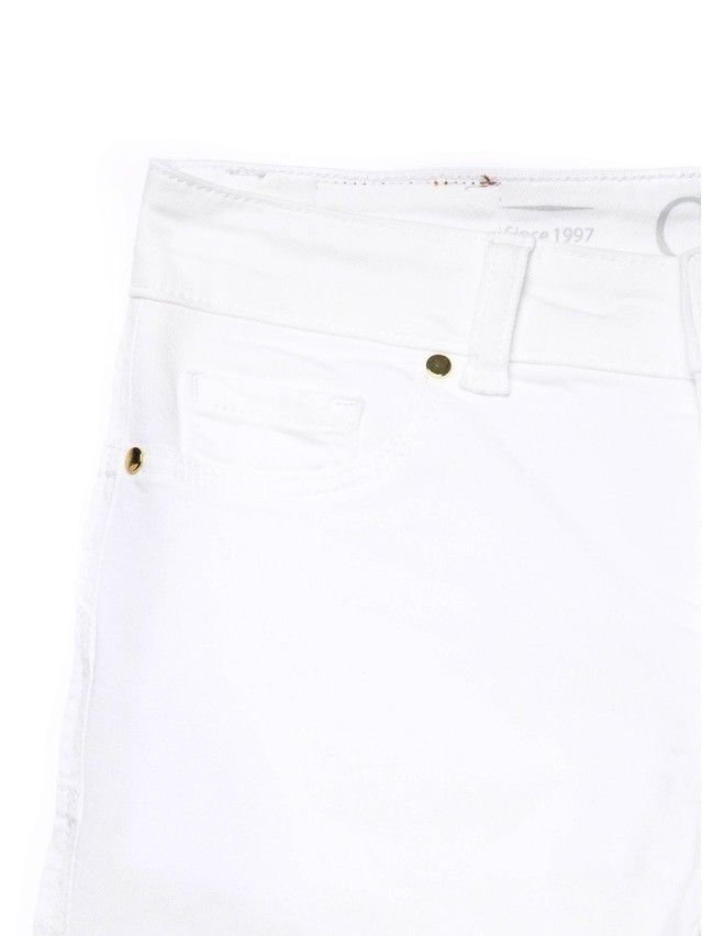 Denim trousers CONTE ELEGANT CON-128, s.170-102, white - 6