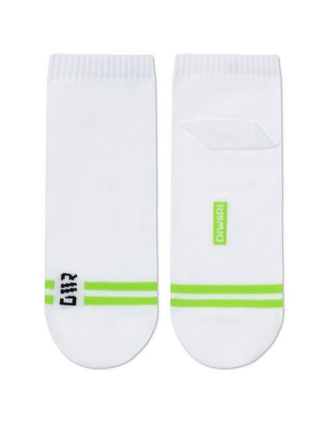 Носки мужские DW ACTIVE (короткие) 23С-85СП, р.25, 195 белый-салатовый - 1