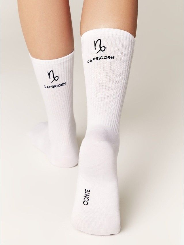 Носки женские хлопковые C FANTASY (с вышивкой) 24С-77СП, р.23-25, 665 белый - 6