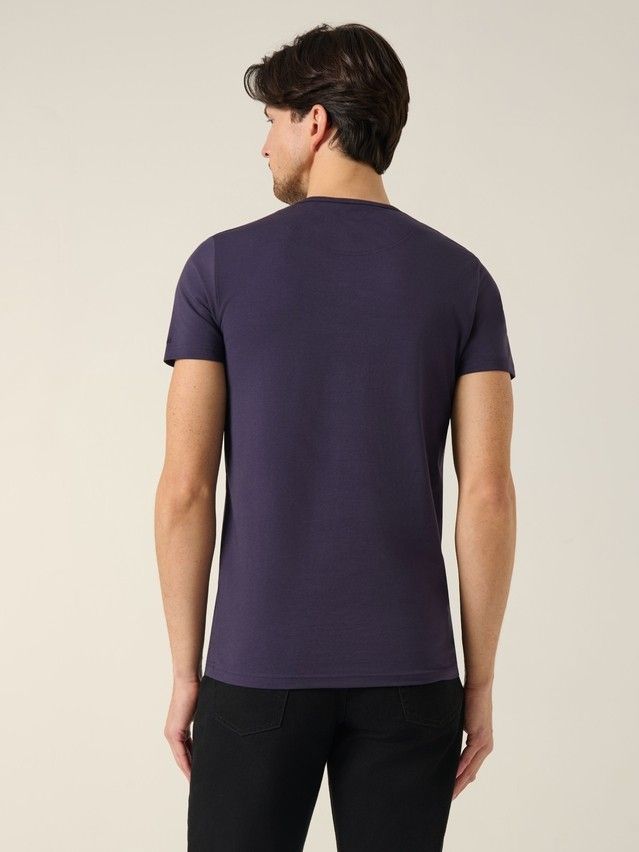 Футболка DW BASIC MF 309-10, р.170,176-100, dark violet - 2