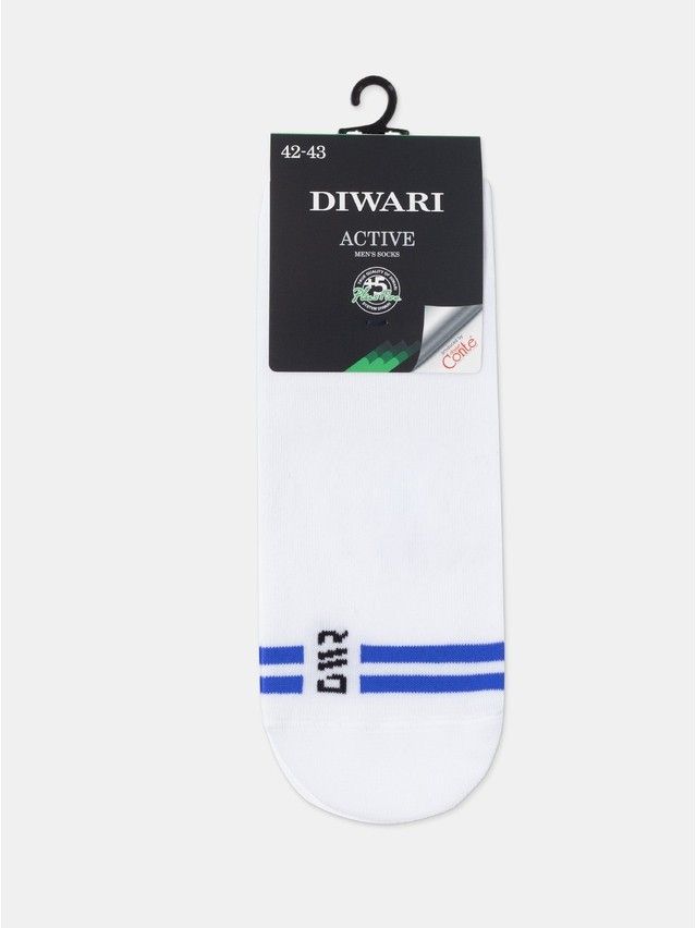 Носки мужские DW ACTIVE (короткие) 23С-85СП, р.25, 195 белый-синий - 5