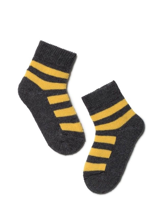 Children's socks CONTE-KIDS SOF-TIKI, s.15-17, 210 dark grey-yellow - 1