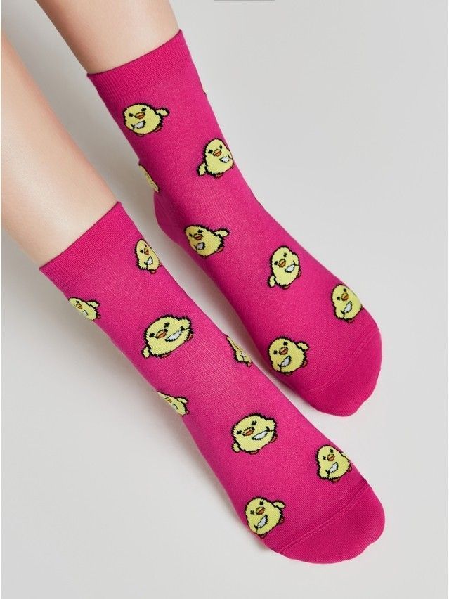 Носки женские хлопковые CE HAPPY 17С-21СП, р.23-25, 603 фуксия - 2