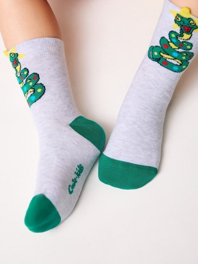 Носки детские CK NEW YEAR 21С-67СП, р.16-18, 175 светло-серый - 4