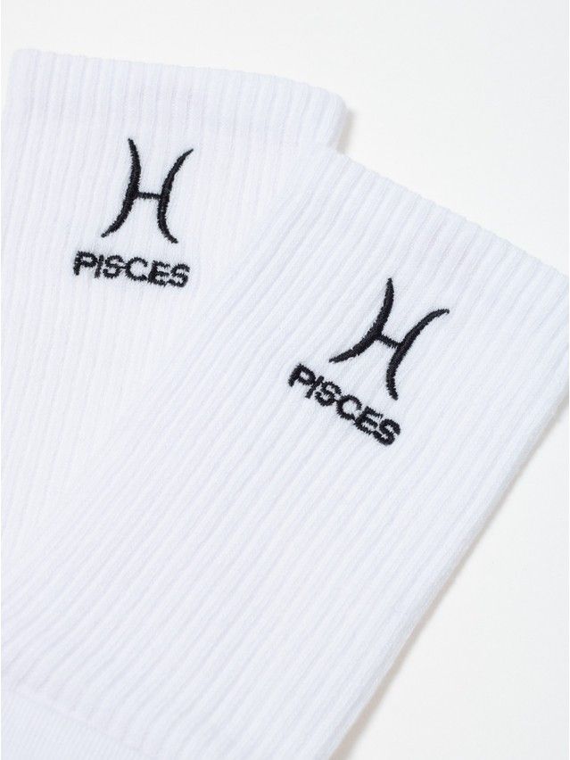 Носки женские хлопковые C FANTASY (с вышивкой) 24С-77СП, р.23-25, 635 белый - 9