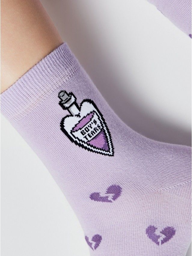 Носки женские хлопковые CE HAPPY 17С-21СП, р.23-25, 606 сиреневый - 5
