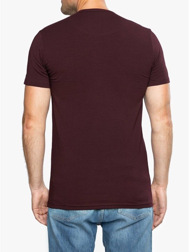 Футболка DW BASIC MF 309-10, р.170,176-100, bordo - 3