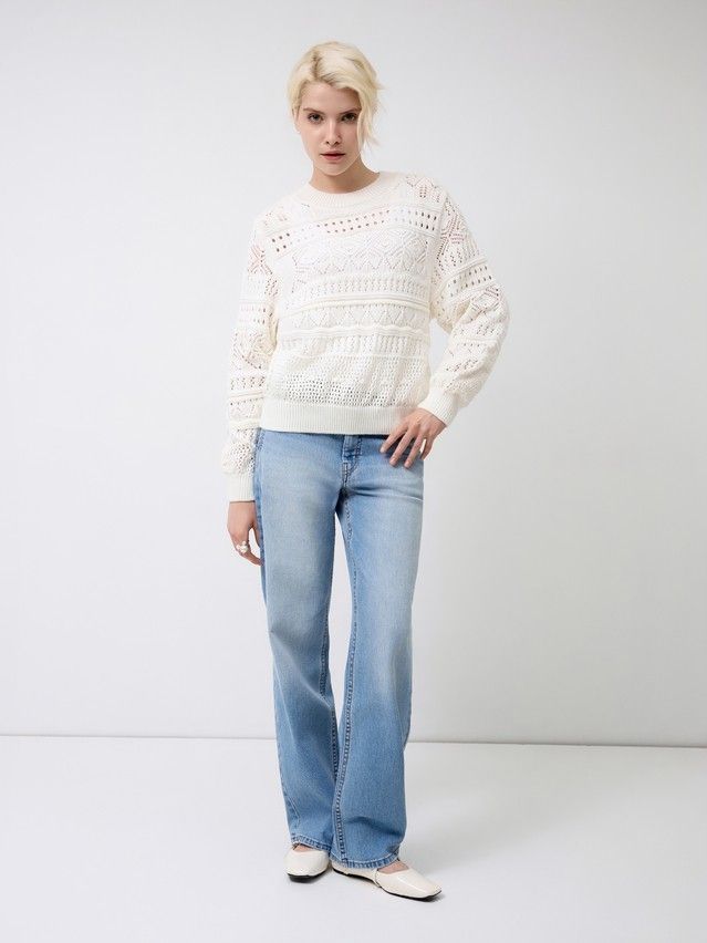 Джемпер женский CE LDK24111 24С-111СП, р.170-84, ecru - 4