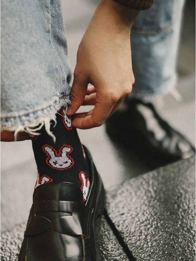 Носки муж. DW HAPPY 20С-37СП, р.40-41, 142 темно-синий - 1