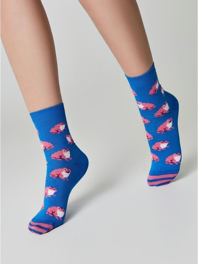 Носки женские хлопковые CE HAPPY 18С-227СП, р.23-25, 609 синий - 2