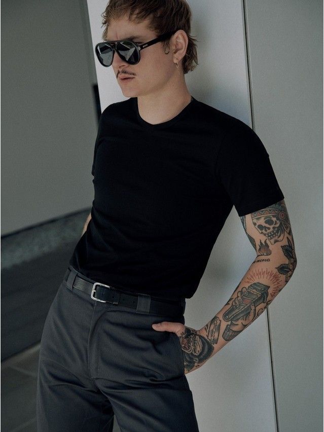 Фуфайка мужская DW BASIC MEN MF 2025 (пакет),р.170,176-100, black - 1