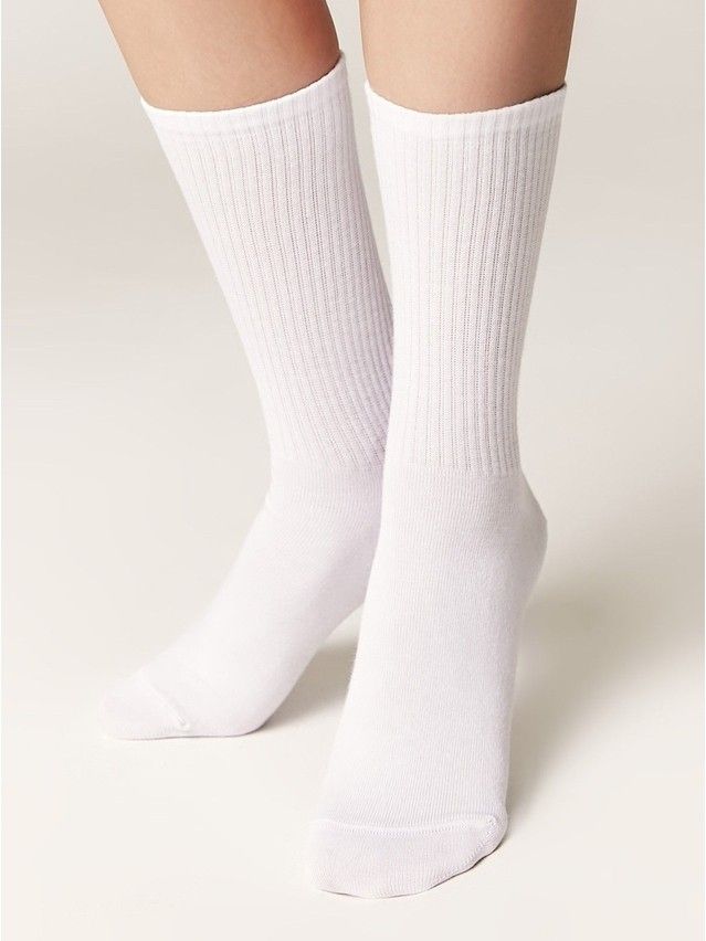 Носки женские хлопковые C FANTASY (с вышивкой) 24С-77СП, р.23-25, 637 белый - 6