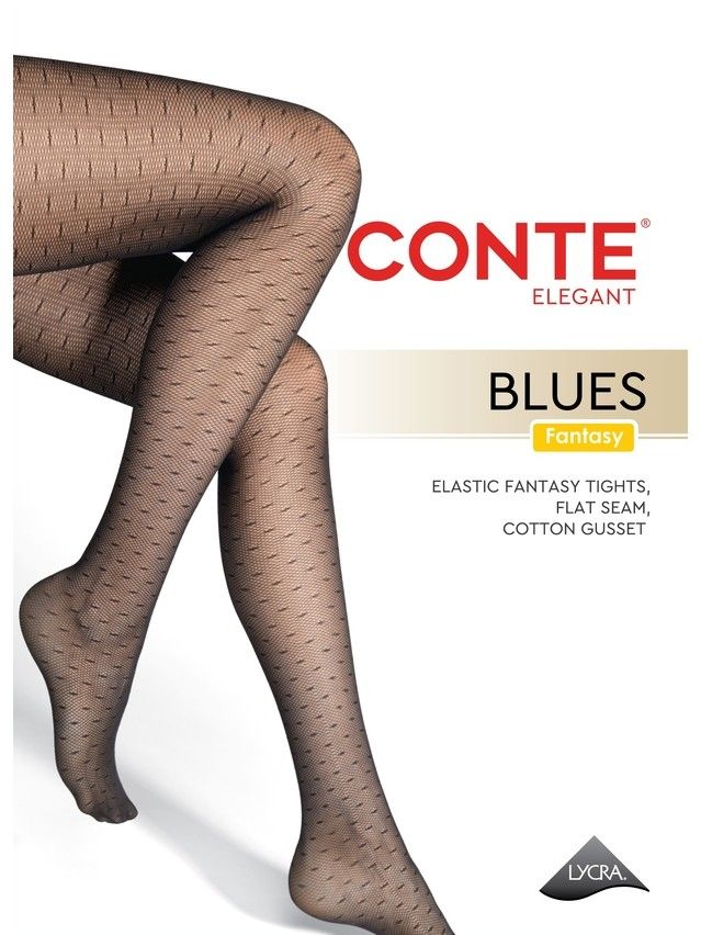 Колготки женские CE FANTASY BLUES, р.2, nero - 5