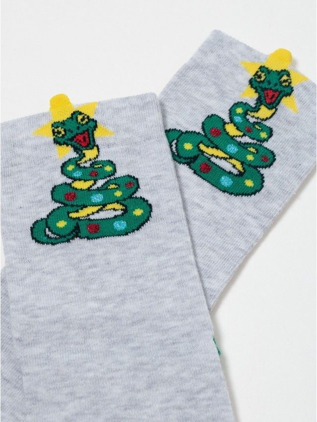 Носки женские хлопковые CE NEW YEAR 19С-86СП, р.23-25, 630 светло-серый - 5