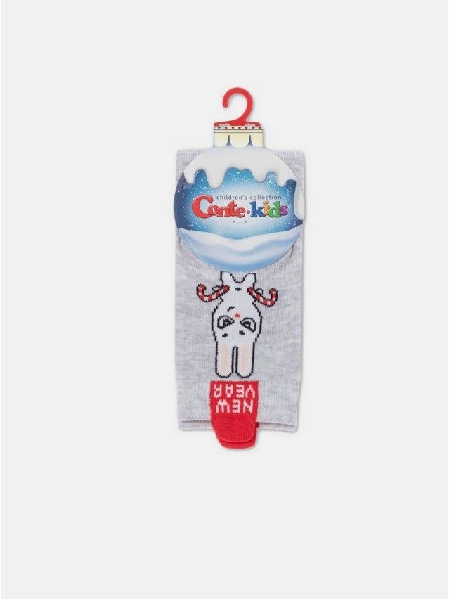 Носки детские CK NEW YEAR 21С-67СП, р.16-18, 907 светло-серый - 4