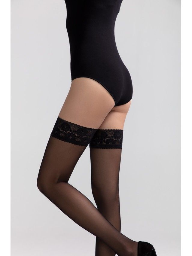 Women's stockings CONTE ELEGANT CLASS 12 ( euro-packing),s.1/2, nero - 2