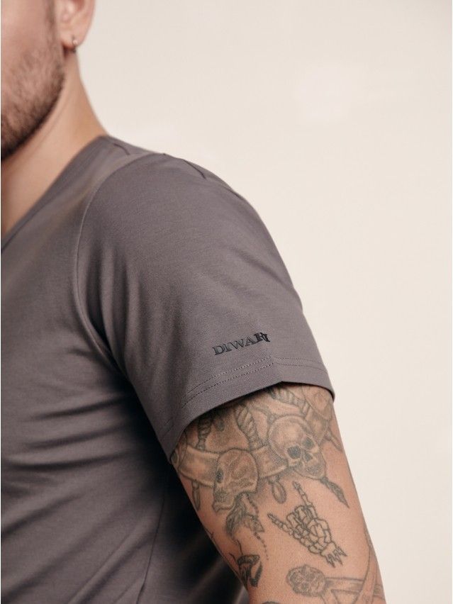 Футболка DW BASIC MF 309-10, р.170,176-100, graphite - 2