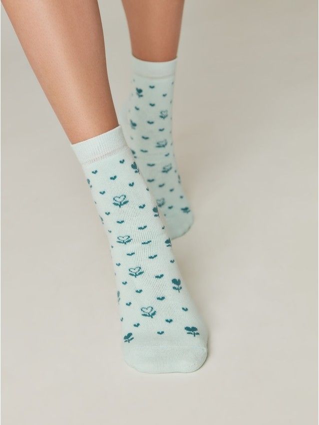 Носки женские хлопковые CE COMFORT (махровые) 7С-47СП, р.36-37, 434 бледно-бирюзовый - 1