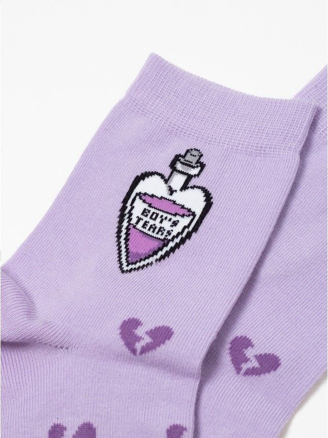 Носки женские хлопковые CE HAPPY 17С-21СП, р.23-25, 606 сиреневый - 6
