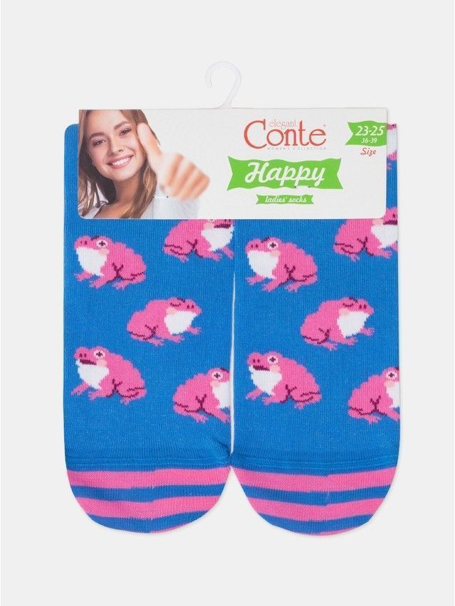 Носки женские хлопковые CE HAPPY 18С-227СП, р.23-25, 609 синий - 10