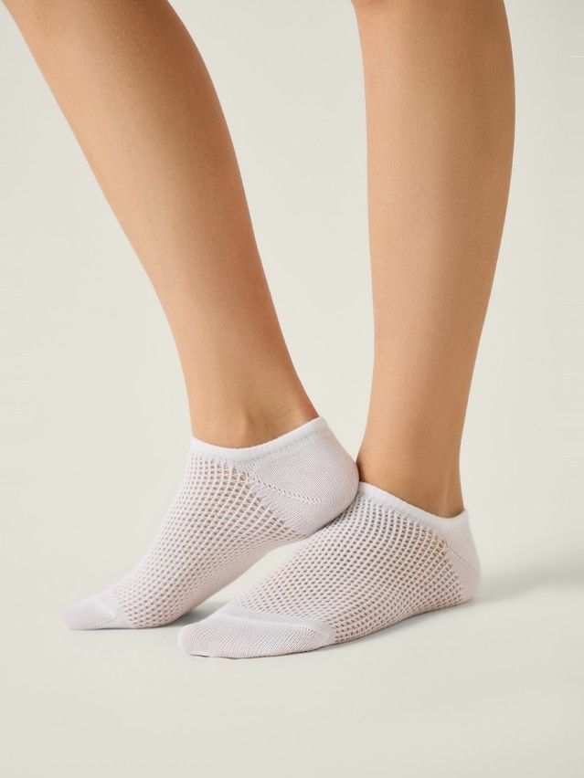 Носки женские хлопковые CE ACTIVE (ультракороткие) 24С-76СП, р.23-25, 618 белый - 1