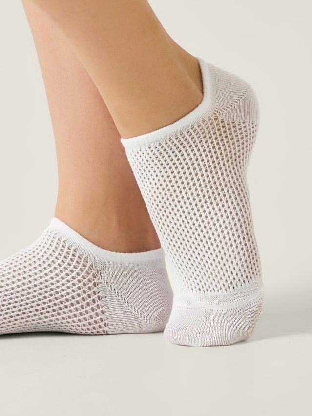 Носки женские хлопковые CE ACTIVE (ультракороткие) 24С-76СП, р.23-25, 618 белый - 2