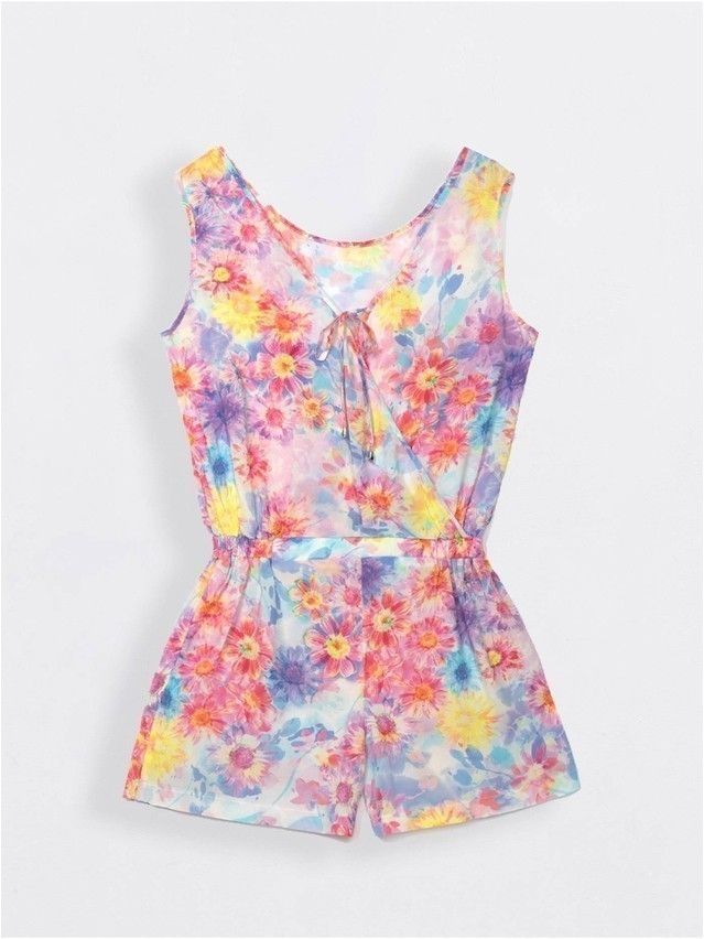 Women's overall CONTE ELEGANT LISSA, s.164-84-92, floral-white - 2