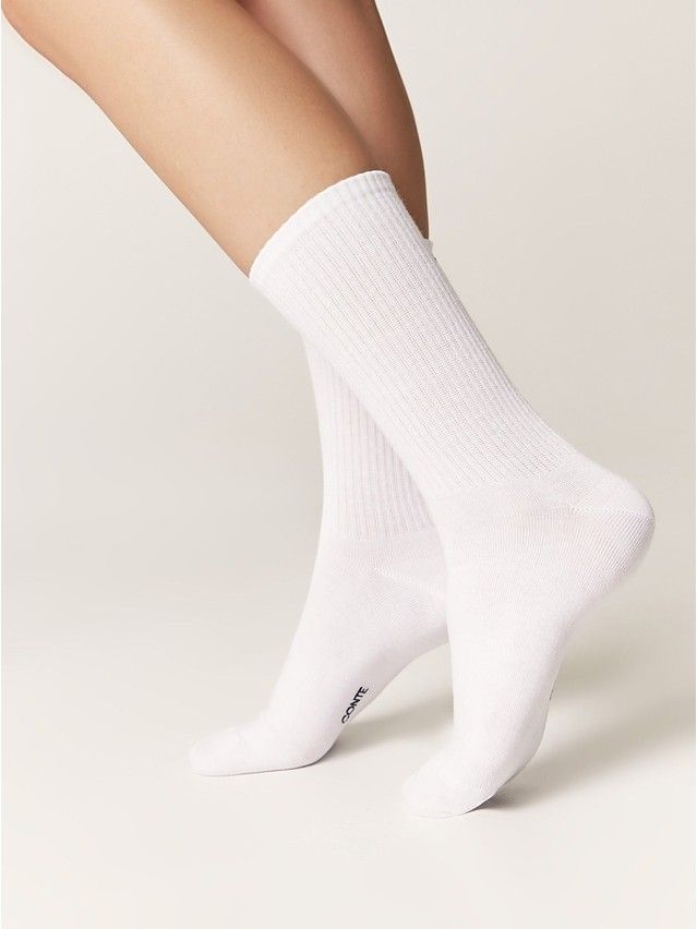 Носки женские хлопковые C FANTASY (с вышивкой) 24С-77СП, р.23-25, 666 белый - 3