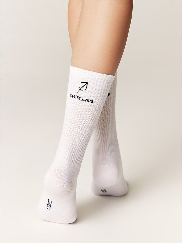 Носки женские хлопковые C FANTASY (с вышивкой) 24С-77СП, р.23-25, 664 белый - 4