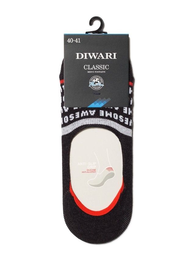 Men's footlets DiWaRi CLASSIC, s. 40-41, 130 black - 2