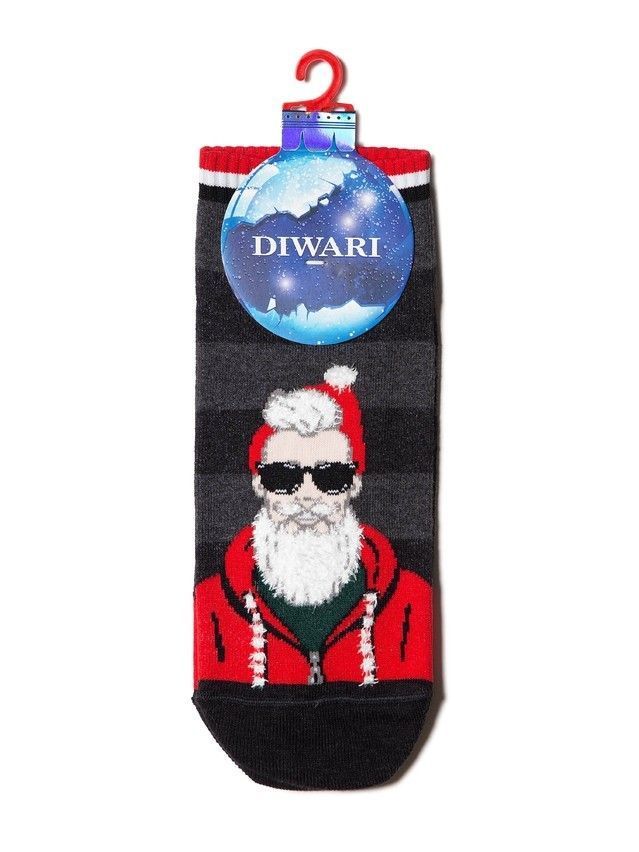 Men's socks DiWaRi NEW YEAR, s. 42-43-29, 122 dark grey - 2