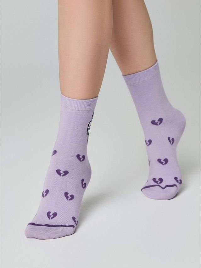 Носки женские хлопковые CE HAPPY 17С-21СП, р.23-25, 606 сиреневый - 3