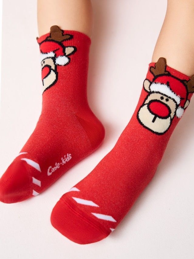 Носки детские CK NEW YEAR 23С-49СП, р.20-22, 163 красный - 3