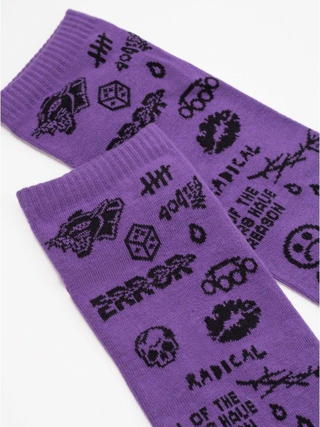 Носки мужские DW HAPPY (короткие) 22С-32СП, р.25, 174 фиолетовый - 3