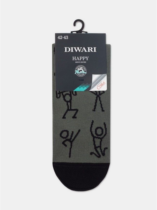 Носки мужские DW HAPPY 17С-151СП, р.25, 188 хаки - 4