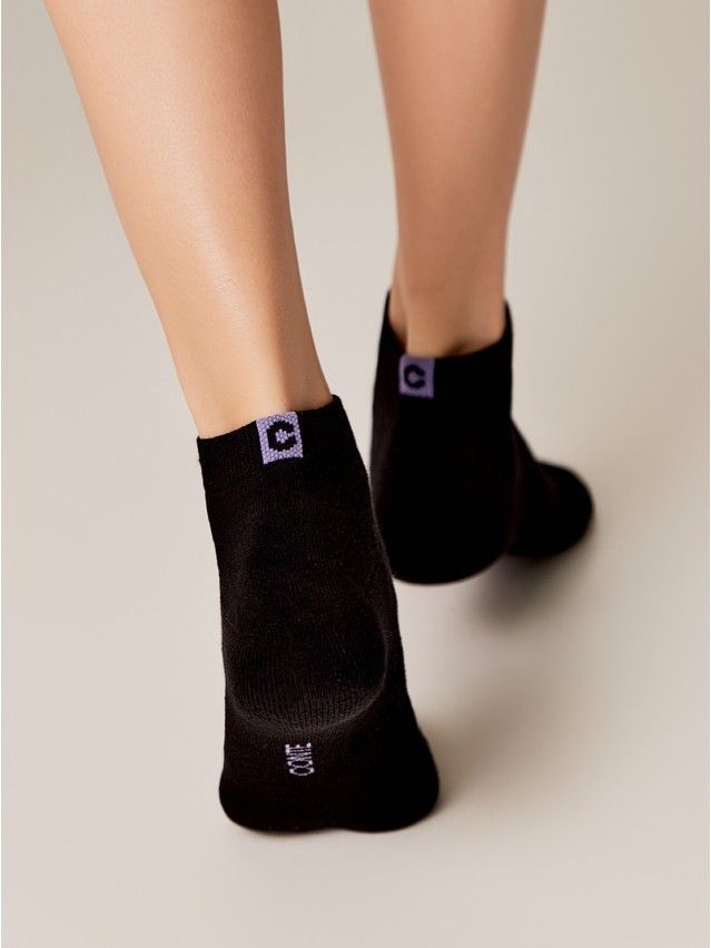 Носки женские хлопковые CE ACTIVE (короткие, махр. стопа) 16С-92СП, р.23-25, 571 черный - 3