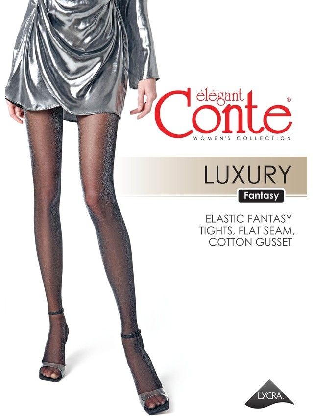 Колготки женские CE FANTASY LUXURY, р.2, nero - 4