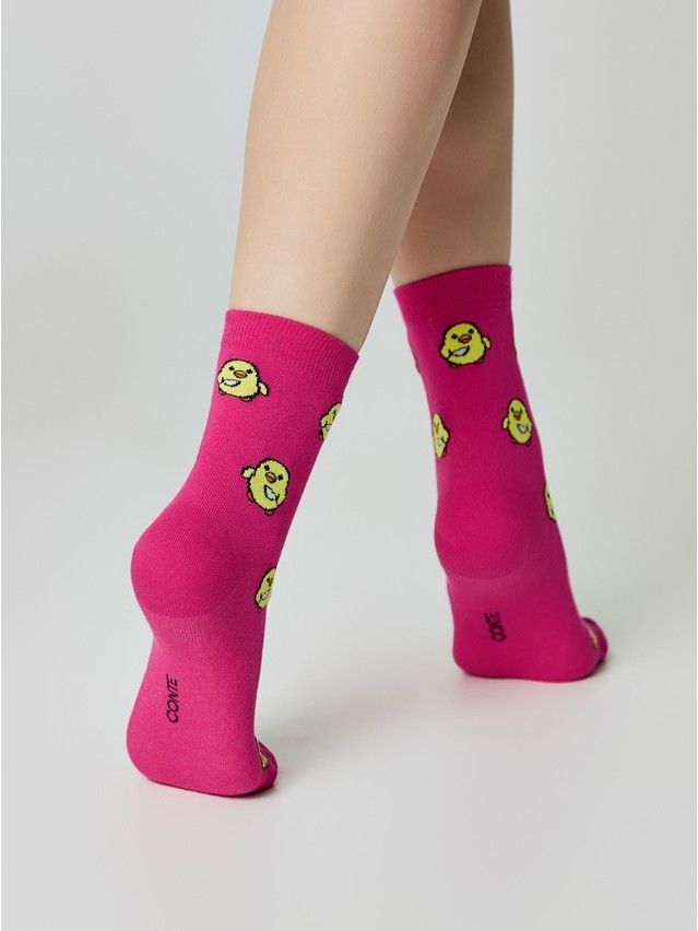 Носки женские хлопковые CE HAPPY 17С-21СП, р.23-25, 603 фуксия - 4