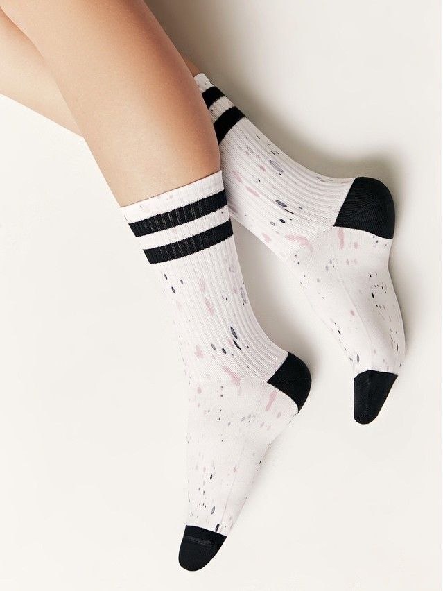 Носки женские хлопковые CE FANTASY 20С-12СП, р.23-25, 671 белый - 1