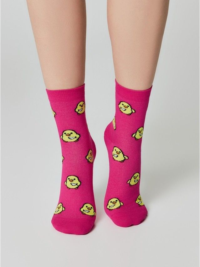 Носки женские хлопковые CE HAPPY 17С-21СП, р.23-25, 603 фуксия - 1