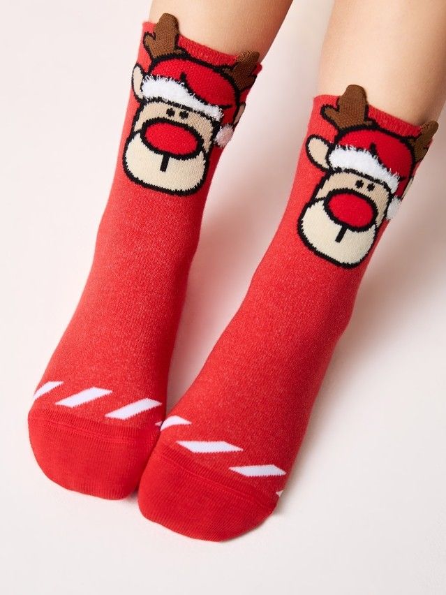 Носки детские CK NEW YEAR 23С-49СП, р.20-22, 163 красный - 2