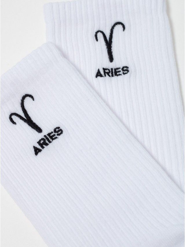 Носки женские хлопковые C FANTASY (с вышивкой) 24С-77СП, р.23-25, 666 белый - 9