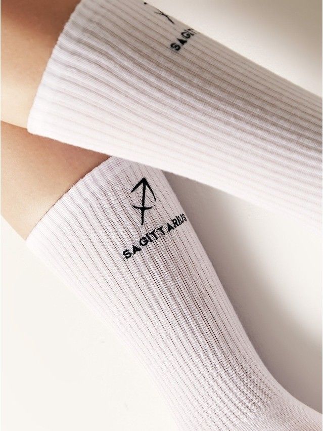 Носки женские хлопковые C FANTASY (с вышивкой) 24С-77СП, р.23-25, 664 белый - 5