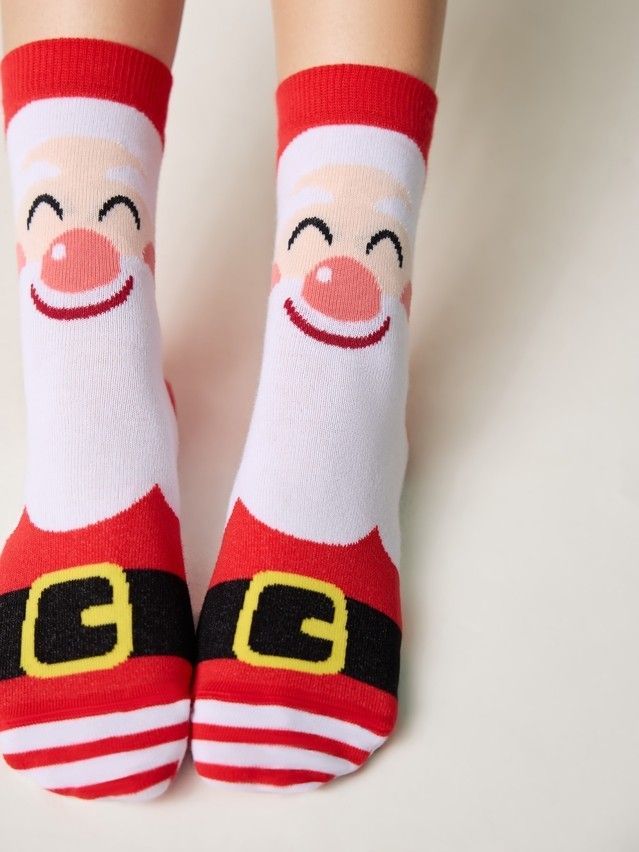 Носки женские хлопковые CE NEW YEAR 21С-76СП, р.23-25, 632 красный - 2