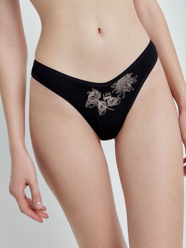 Трусы женские CE TATTOO NEW LBR 1767, р.90, black-flower - 3