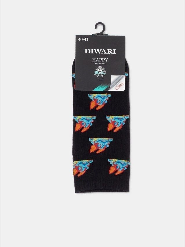 Носки мужские DW HAPPY (короткие) 22С-32СП, р.25, 171 черный - 4